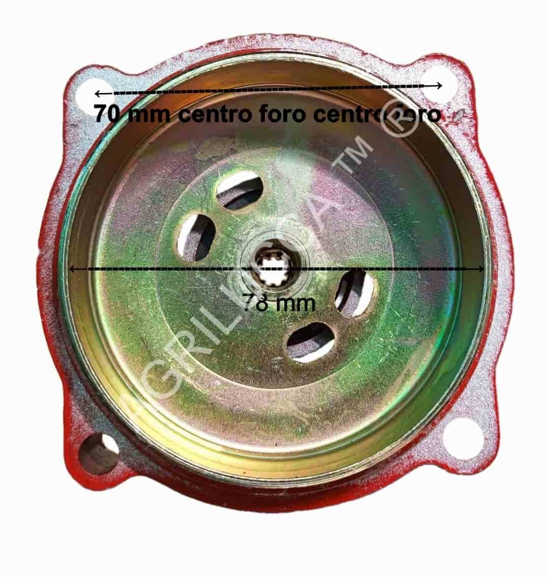 alt=Campana decespugliatore 78 mm vista sotto